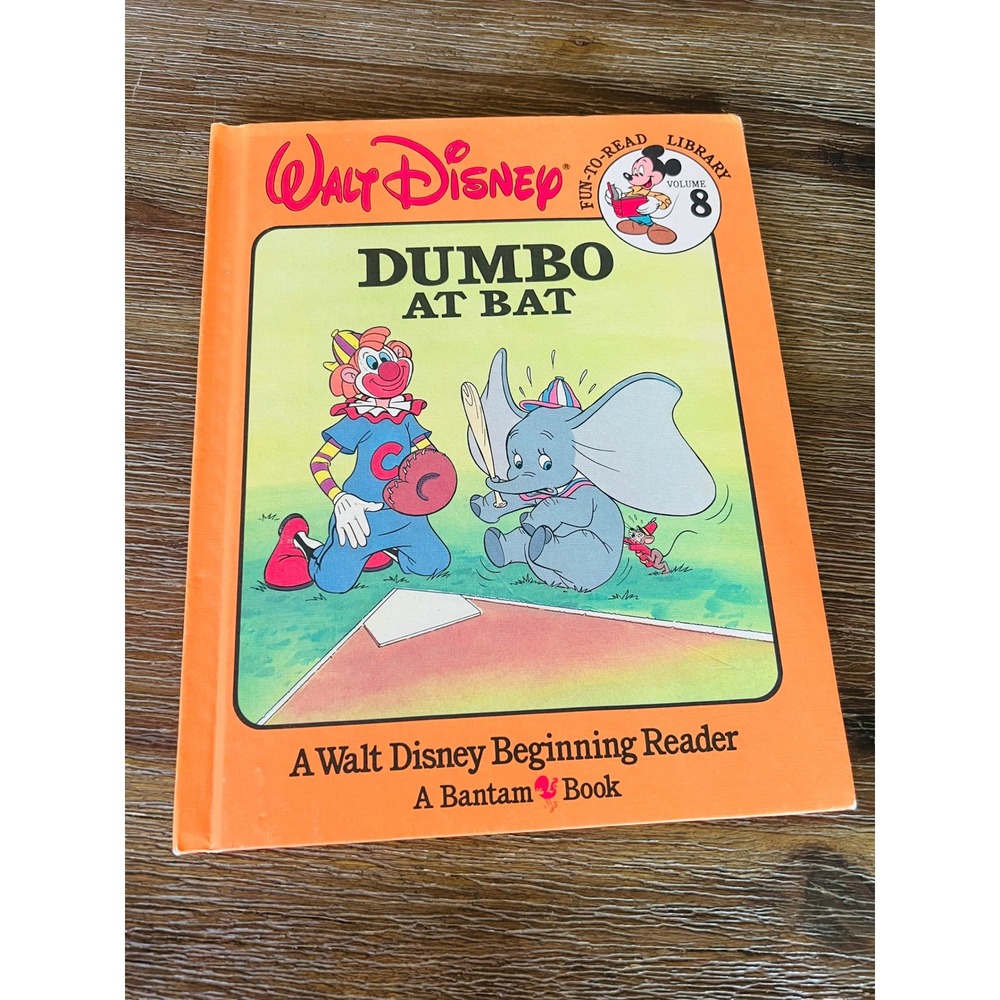 Vintage Childrens Walt Disney Dumbo Fun-To-Read Library Vol 8 Bantam Books 1986